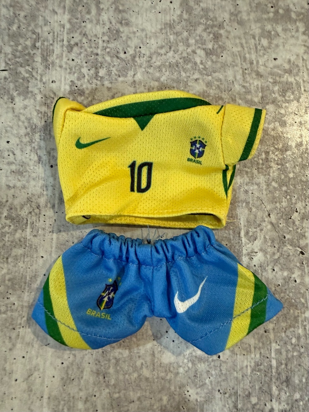 Brasil Soccer Jersey Inspired Labubu Size Outfit